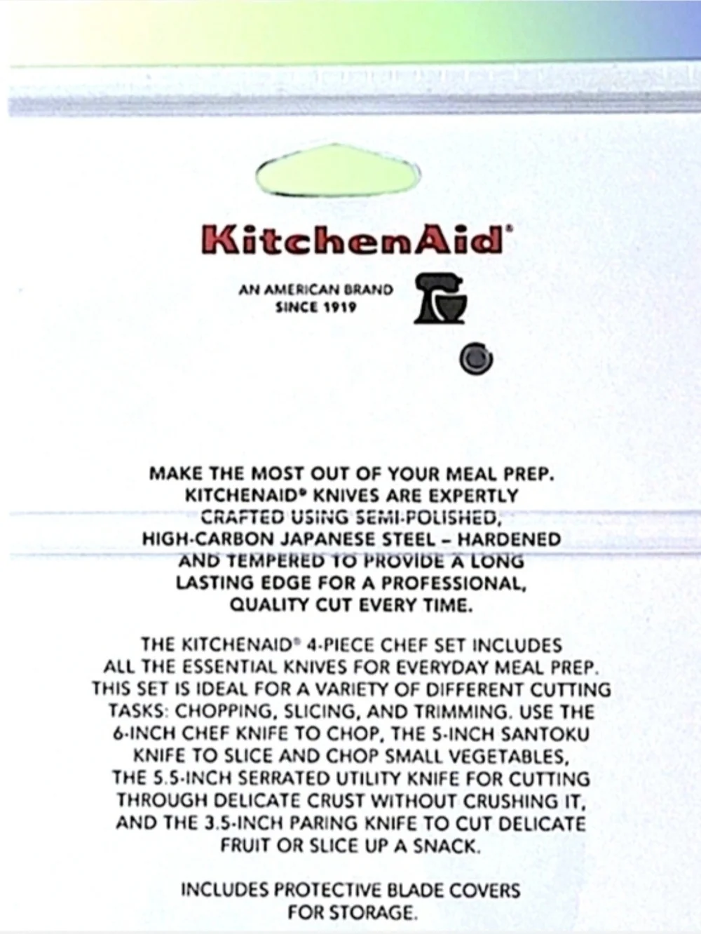 KitchenAid Pistachio 4-Piece Knife Set